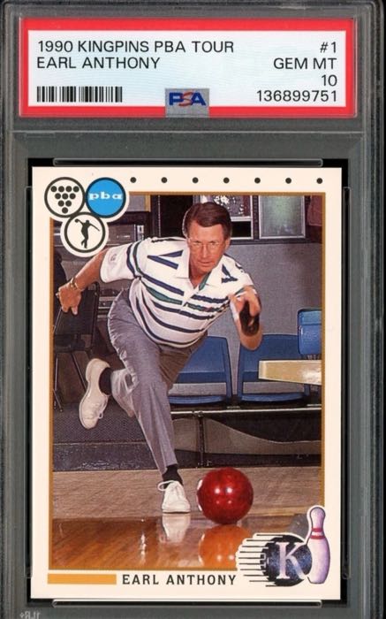 Earl Anthony 1990 Kingpins PBA Tour PSA 10